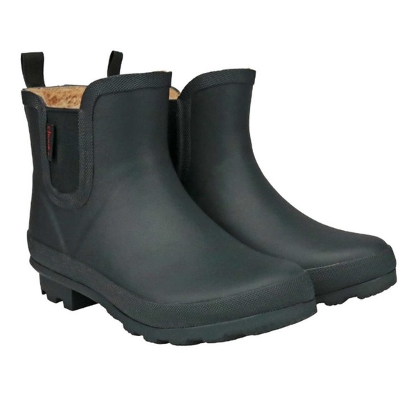 lined chelsea rain boots